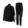 阿迪達(dá)斯 （adidas）運(yùn)動(dòng)套裝男秋季夾克外套直筒褲兩件套 黑色/漢玉白  L 曬單實(shí)拍圖