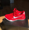 耐克（NIKE）Kobe8舒適百搭防滑防踢低幫兒童籃球鞋紅色男女同款 大學(xué)紅/大學(xué)紅/白色 38 曬單實(shí)拍圖