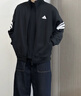 阿迪達斯（adidas）春季男裝運動(dòng)三條紋百搭立領(lǐng)休閑外套JD4885 L碼 曬單實(shí)拍圖