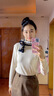 虔生緣絲巾長(zhǎng)條女韓國(guó)百搭裝飾飄帶領(lǐng)巾圍巾細(xì)窄長(zhǎng)方巾禮物女款 黑白 曬單實(shí)拍圖