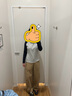 優(yōu)衣庫男女同款寬松廓形牛仔褲/彎刀鐮刀褲子加長(cháng)款25秋冬480739 69 藏青色 24 /155/62A 曬單實(shí)拍圖