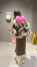 蝶嬌諾（DIEJIAONUO）小香風(fēng)秋冬連衣裙子女裝秋冬季新款慵懶風(fēng)穿搭女毛絨套裝氣質(zhì)顯瘦 咖色外套+咖色長(cháng)裙 S 曬單實(shí)拍圖