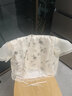 太平鳥(niǎo)女裝中式印花套裝2024夏小眾洋氣時(shí)尚連衣裙氣質(zhì)上衣 米色上衣 L 曬單實(shí)拍圖