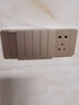 飛利浦（PHILIPS）118型開(kāi)關(guān)插座面板金色多功能組合墻壁電源暗裝插座家用廚房插座 10A五孔模塊（1位） 曬單實(shí)拍圖