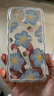 京鋼 蘋果15手機殼iPhone14promax保護(hù)套ins風(fēng)油畫花朵透明硅膠殼鏡頭全包個性女款后殼 【油畫藍(lán)莓花】配全屏鋼化膜 蘋果14 曬單實拍圖