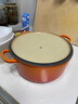 酷彩（Le Creuset）法國進(jìn)口琺瑯鑄鐵鍋湯鍋燜燉煮鍋電磁爐燃氣爐通用26cm圓形鍋桔色 曬單實(shí)拍圖