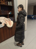 皮爾卡丹2025新款羽絨服女長(cháng)款過(guò)膝白鴨絨加厚連帽收腰顯瘦腰帶款秋冬外套 黑色 L 建議105-125斤 曬單實(shí)拍圖