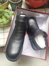 富貴鳥(niǎo)（FUGUINIAO）冬季女鞋短靴女牛皮中老年人媽媽鞋羊毛雪地靴棉鞋女馬丁靴子女 FG4009黑色[羊毛保暖] 40 [腳偏肥買(mǎi)大一碼] 曬單實(shí)拍圖