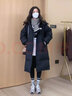 林羽森2024新款小個(gè)子棉衣女冬中長(zhǎng)款過(guò)膝冬季女士棉服冬裝加厚棉襖外套 黑色 S 推薦85-105斤 曬單實(shí)拍圖