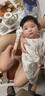 巴厘小豬兒童外套搖粒絨秋冬季男童加厚保暖上衣女童開(kāi)衫加絨衣服寶寶秋裝 奶白 90 曬單實(shí)拍圖