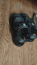 意利船长凉鞋男士时尚厚底休闲魔术贴凉拖一脚蹬 XDZ9316 黑色 41 实拍图