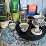 萬(wàn)仟堂（Edenus）茶具套裝 敦煌聯(lián)名系列蓋碗 陶瓷高檔茶具成套送禮盒裝 飛天茗香A 灰白釉 曬單實(shí)拍圖