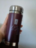 祁宜大容量紫砂保溫杯辦公商務(wù)泡茶水杯公司定制退休紀念高檔禮品杯子 紫色400ml（高檔錦盒） 曬單實(shí)拍圖