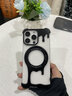 派凡【液態(tài)金屬殼】適用蘋(píng)果iPhone15promax手機(jī)殼異形骨架無(wú)邊框半包鏤空殼一粒支點(diǎn)磁吸散熱防摔新款 黑色【裸機(jī)無(wú)邊框/360°旋轉(zhuǎn)磁吸支架】 iPhone 15 Pro Max 曬單實(shí)拍圖