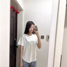 涵依婷天絲寬松短袖t恤不規則上衣女冰絲半袖側開(kāi)叉下擺中長(cháng)款圓領(lǐng)體恤 白色 M 曬單實(shí)拍圖
