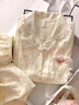 俞兆林春秋新款日系碎花睡衣女云朵棉可愛(ài)花邊長(cháng)袖長(cháng)褲家居服套裝 曬單實(shí)拍圖