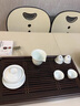 季慕家景德鎮(zhèn)陶瓷影青白瓷浮雕山水三才功夫茶具泡茶壺茶杯套裝高檔送禮 南山茶具套裝 曬單實(shí)拍圖