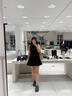 UR2025春季新款女裝摩登魅力收腰顯瘦無(wú)袖連衣裙UWG750015 曬單實(shí)拍圖