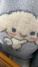Hello Kitty女童半邊絨睡衣秋冬款兒童家居服套裝女孩大童保暖 G068藍(lán)色 140  曬單實(shí)拍圖