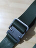 生活者雙環(huán)扣帆布腰帶男士軍訓皮帶女學(xué)生青少年韓版牛仔褲帶戶(hù)外布帶潮 軍綠色 100cm 曬單實(shí)拍圖