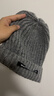 回力針織帽子男冬季大頭圍戶(hù)外休閑毛線(xiàn)帽女大頭粗線(xiàn)顯臉小保暖堆堆帽 灰色 高彈力【55-62CM】 曬單實(shí)拍圖