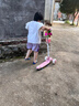 京厽滑板車(chē)6-12歲德國高品質(zhì)滑板車(chē)兒童1一3一6一12歲折疊10-15男孩女 櫻花粉六檔調節+加大悍馬輪+音樂(lè ) 曬單實(shí)拍圖