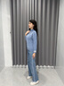 施洛瀾半高領(lǐng)毛衣女2025秋冬裝新款寬松慵懶風(fēng)加厚針織打底衫內搭上衣 藍色 均碼 建議80-135斤 曬單實(shí)拍圖