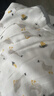 nest designs新生兒紗布包被大方巾 嬰兒用品蓋毯 寶寶四季浴巾包巾襁褓巾包單 幸運鵝四層大方巾S碼(含小方巾) 曬單實(shí)拍圖
