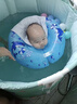 奔麥嬰兒洗澡盆可折疊游泳桶新生兒童洗澡桶家用泡澡桶浴桶寶寶 游泳套裝【特大號+泳圈】海豚星 曬單實(shí)拍圖