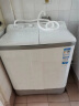 海尔（Haier）双桶洗衣机半自动自动家用 10公斤超大容量 双缸 可洗薄被子 以旧换新 原厂品质 XPB100-729S 实拍图