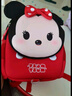迪士尼（Disney）幼兒園書(shū)包女孩兒可愛(ài)3歲6寶寶超輕女童小班小朋友入園兒童小書(shū)包 米妮紅色【配防走失繩】1-6歲 曬單實(shí)拍圖