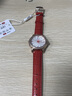 I&W CARNIVAL HWGUOJI瑞士品牌IW手表女進(jìn)口石英機(jī)芯女士手表薄防水皮帶女腕表 愛(ài)沃馳玫金白面紅皮-贈(zèng)高檔女士手鐲 +精美禮盒 曬單實(shí)拍圖