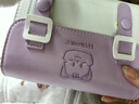 乖可愛(ài)法國小眾設計小包包女新款潮夏季質(zhì)感單肩斜挎包可愛(ài)百搭 5941紫色【單包+桃心毛毛掛件】 曬單實(shí)拍圖