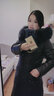 穎輝真皮皮衣女海寧綿羊皮中長(cháng)款外套女羽絨服狐貍毛領(lǐng)連帽修身長(cháng)大衣 黑色 XL 曬單實(shí)拍圖