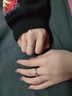 DRAGBOLL鉆戒女對戒紙短情長(cháng)情侶戒指活口可調節結婚求婚送女友生日禮物 白金色一對莫桑石-開(kāi)口可調節 曬單實(shí)拍圖
