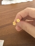 菜百首飾 黃金耳飾 足金簡(jiǎn)約氣質(zhì)櫻花時(shí)尚花朵耳飾 計價(jià) HJ 黃金耳飾（直針彎鉤隨機發(fā)） 約1.49g 曬單實(shí)拍圖