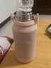富光保溫壺大容量水壺女生高顏值水瓶316L不銹鋼杯男士戶(hù)外運動(dòng)保溫壺 粉色 背帶+茶隔+真空鍍銅 1200ml 900ML-1500ML 曬單實(shí)拍圖
