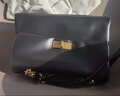 CHARLES&KEITH中號kerry郵差包單肩包斜挎包包女包生日禮物CK2-80782515 Black黑色 中包 曬單實(shí)拍圖