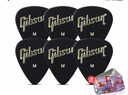 GIBSON吉普森撥片電吉他速彈撥片指彈pick民謠木吉他彈唱盒裝掃弦撥片 【六片裝】0.70mm+撥片鐵盒 曬單實(shí)拍圖