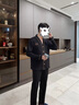 FENTENGG輕奢品牌睡衣男純棉春秋款2025新款長(cháng)袖秋季男士家居服套裝 黑英文字母 2XL 輕奢禮盒裝 曬單實(shí)拍圖