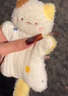 右客新款三花貓減壓捏捏暖手寶套毛絨暖手神器冬送女朋友毛絨玩具禮物 16cm三花貓捏捏【可放暖寶寶】 曬單實(shí)拍圖