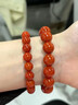 力匠純自然南紅手串收藏級川料瓦西錦紅瑪瑙單圈手鏈滿(mǎn)色滿(mǎn)肉九口佛珠 【滿(mǎn)肉滿(mǎn)色】南紅8mm（配證書(shū)) 曬單實(shí)拍圖