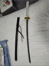 鬼泣5閻魔刀維吉爾武式劍練習道具不開(kāi)刃鬼泣5居合刀竹木刀劍 鬼泣5閻魔（黑紋）-金屬 裸刀 曬單實(shí)拍圖