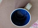 和風(fēng)四季北歐釉下彩純色彩陶瓷杯水杯簡約情侶咖啡杯家用牛奶杯子馬克杯 （內(nèi)深藍(lán)）馬克杯（380ml） 曬單實(shí)拍圖
