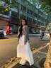 both【王源同款】2024春夏品煙筒靴皮面厚底切爾西靴男女款短靴 白色/白色 38 曬單實拍圖