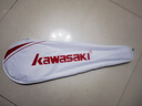 川崎（KAWASAKI）羽毛球拍碳素中桿對拍初學(xué)耐打拍追光者天青色+薰衣草紫 (已穿線(xiàn)) 曬單實(shí)拍圖
