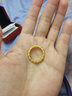 老廟黃金戒指足金古法花絲女戒送女友老婆生日節(jié)日禮物 約3.53g/12號(適用11-13#) 曬單實拍圖