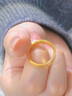 老廟黃金戒指女鉆紋米字足金999對戒閉口戒情侶結婚戒男士女士同款 可聯(lián)系客服刻字 商品為單只 曬單實(shí)拍圖