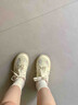 爾山集小眾韓系透氣百搭板鞋女款2026春季新款厚底百搭小白鞋學(xué)生鞋 淡黃色 37 曬單實(shí)拍圖