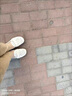 美何大碼女鞋4143腳寬胖肥洞洞涼鞋一腳蹬孕婦鞋平底休閑豆豆鞋女42 米白色 38 曬單實拍圖